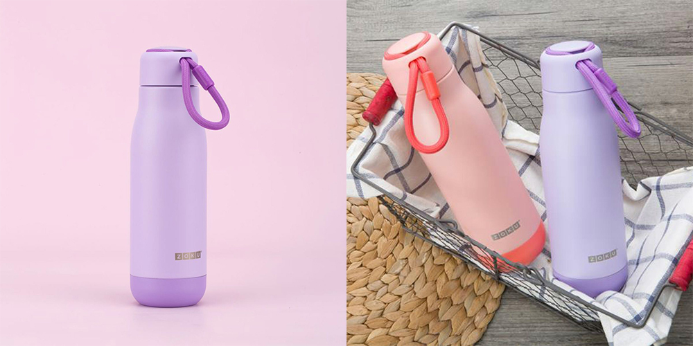 ZOKUのステンレススチールボトル500mlマットラベンダーがファッション雑誌GISELeに掲載
