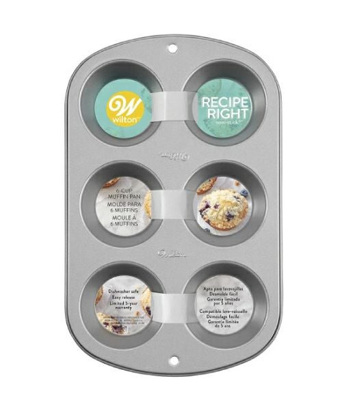 公式]Wilton(ウィルトン) レギュラーマフィンパン 型 6個 RR 6 CUPMUFFIN