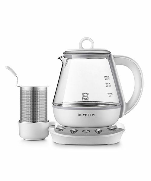 BUYDEEM K2202 薬膳ポット ホワイト　レシピ付き 薬膳ティーポット／BUYDEEM（バイディーム） | entresquare.com