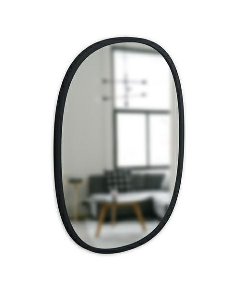 ハブ ミラー オーバル 46×61cm ブラック／Umbra（アンブラ