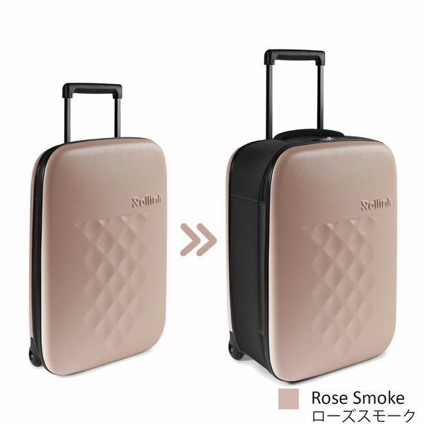 Rollink ローリンク FLEX フォーダブルスーツケース 40L ローズ FLEX Vega キャリーバッグ フォーダブルスーツケース 40L／Rollink