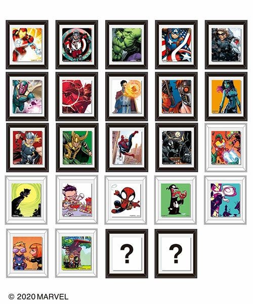 フレームマグネット 24種コンプリートセット／MARVEL COLLECTION