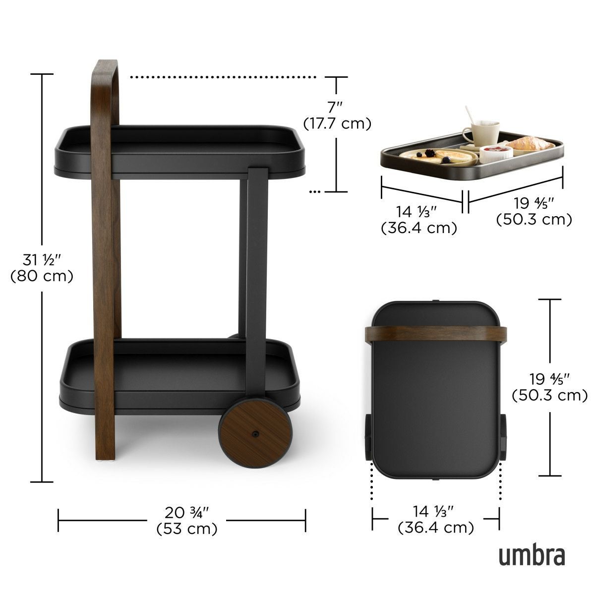 ベルウッド サービングカート／Umbra（アンブラ） | entresquare.com