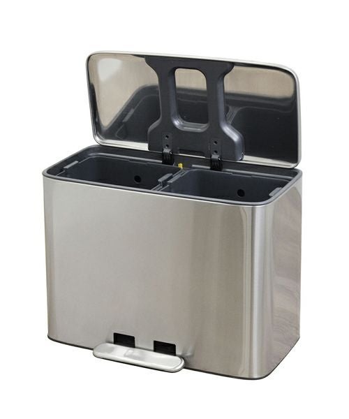 業務用　PLUS ステンレス ダストボックス SW-200シリーズ　新品 ステンレスダストボックス 18L×2／b.c.l（ビーシーエル