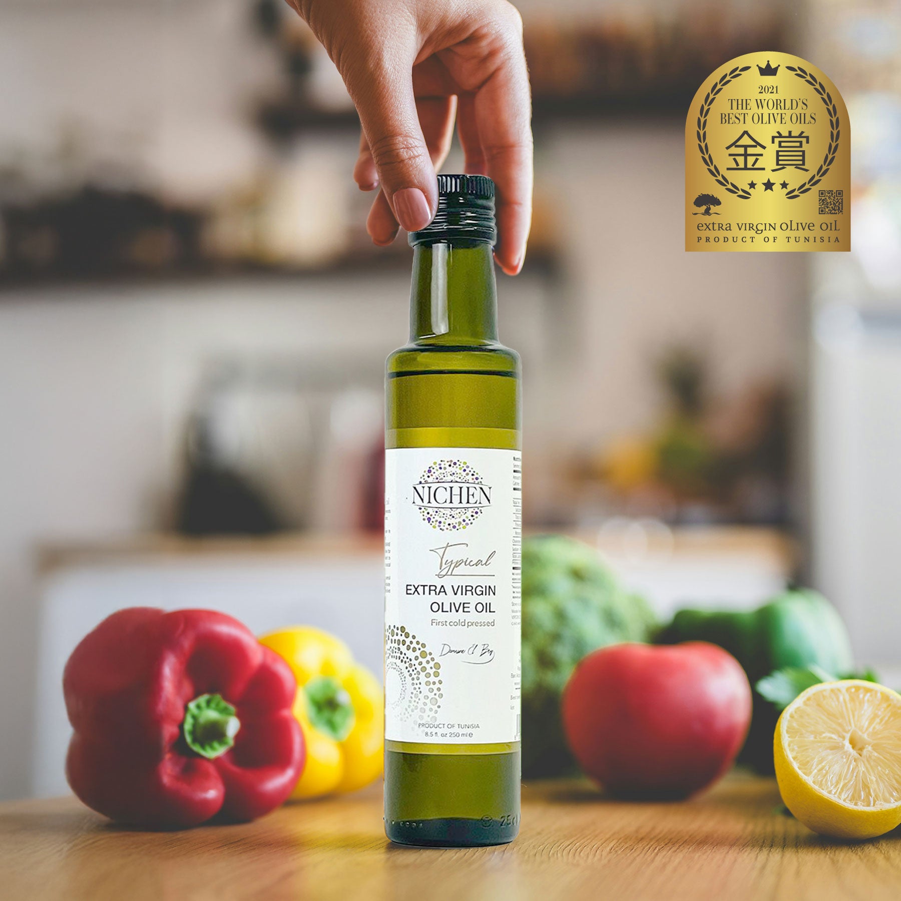 金賞受賞 エキストラバージンオリーブオイル250ml／NICHEN（ニチェン