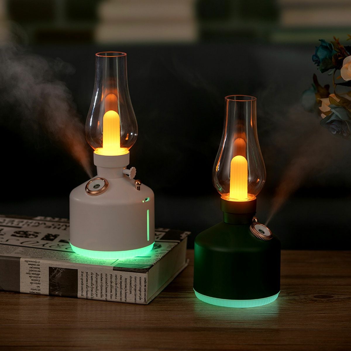 LEDランタン+ディフューザー 卓上加湿器／585（ゴーハチゴー