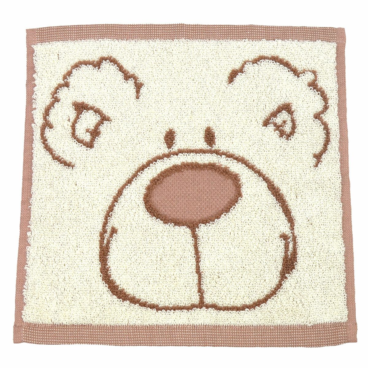 ハンドタオル 25×25㎝ ラブベア ホワイト／NICI（ニキ） | entresquare.com