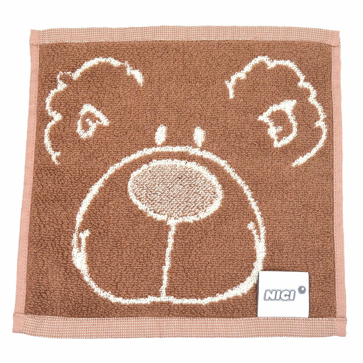 ハンドタオル 25×25㎝ ラブベア ホワイト／NICI（ニキ） | entresquare.com