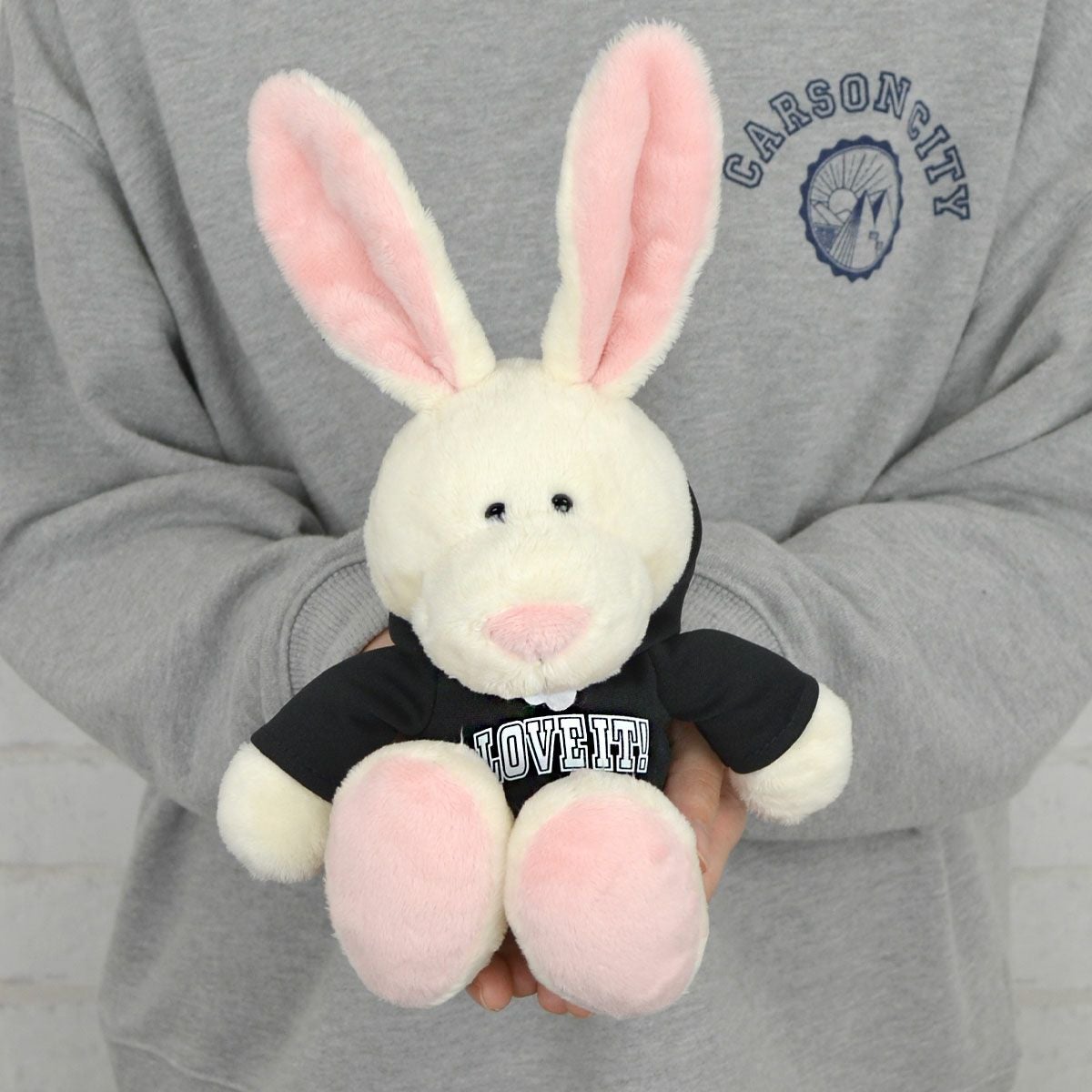 ぬいぐるみ ラビット クラシック 25㎝/ラビットブラックパーカー／NICI