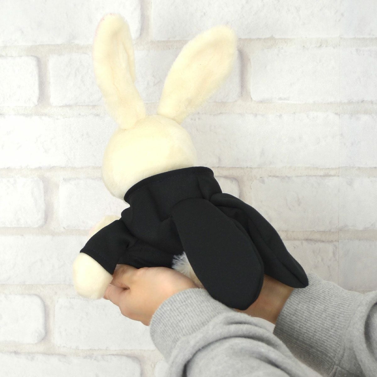 ぬいぐるみ ラビット クラシック 25㎝/ラビットブラックパーカー／NICI