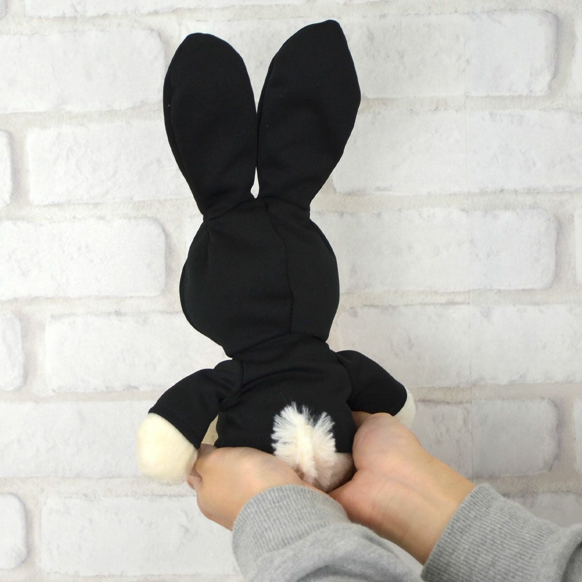 ぬいぐるみ ラビット クラシック 25㎝/ラビットブラックパーカー/NICI ぬいぐるみ ラビット クラシック 25㎝/ラビットブラックパーカー/NICI