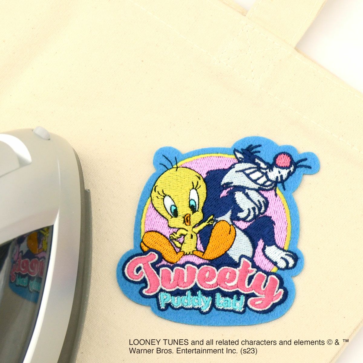 シールワッペン トゥイーティ＆シルベスター／LOONEY TUNES（ルーニー