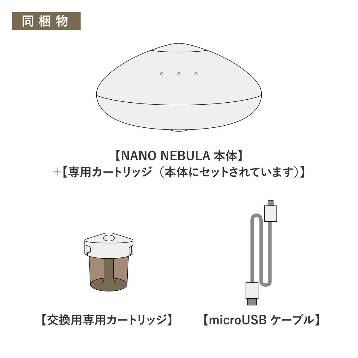 ネブライザー式アロマディフューザー【本体】/NANO NEBULA ネブライザー式アロマディフューザー【本体】/NANO NEBULA