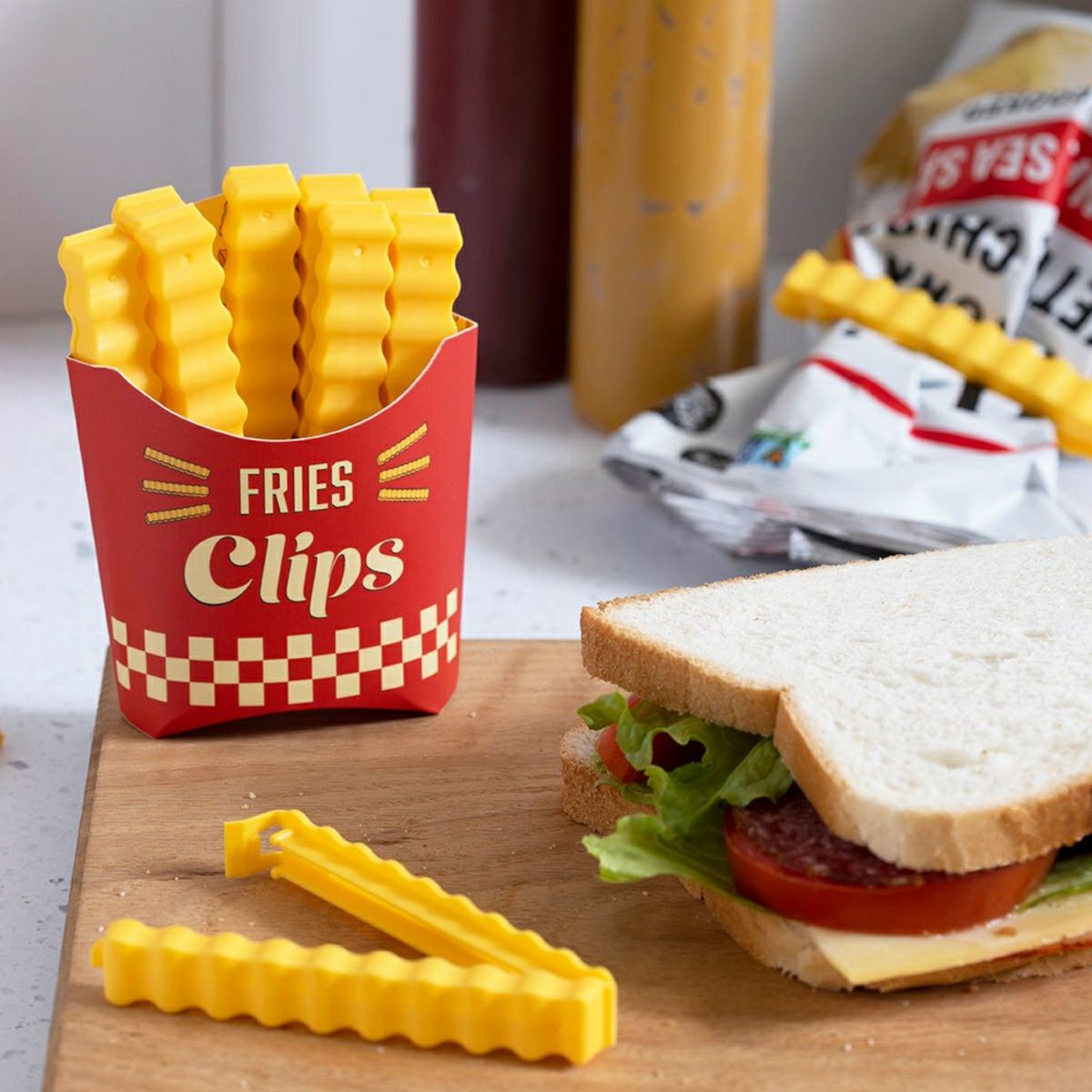 フライドポテト マスコット クリップ付き フライドポテトクリップ／PELEGDESIGN（ペレグデザイン