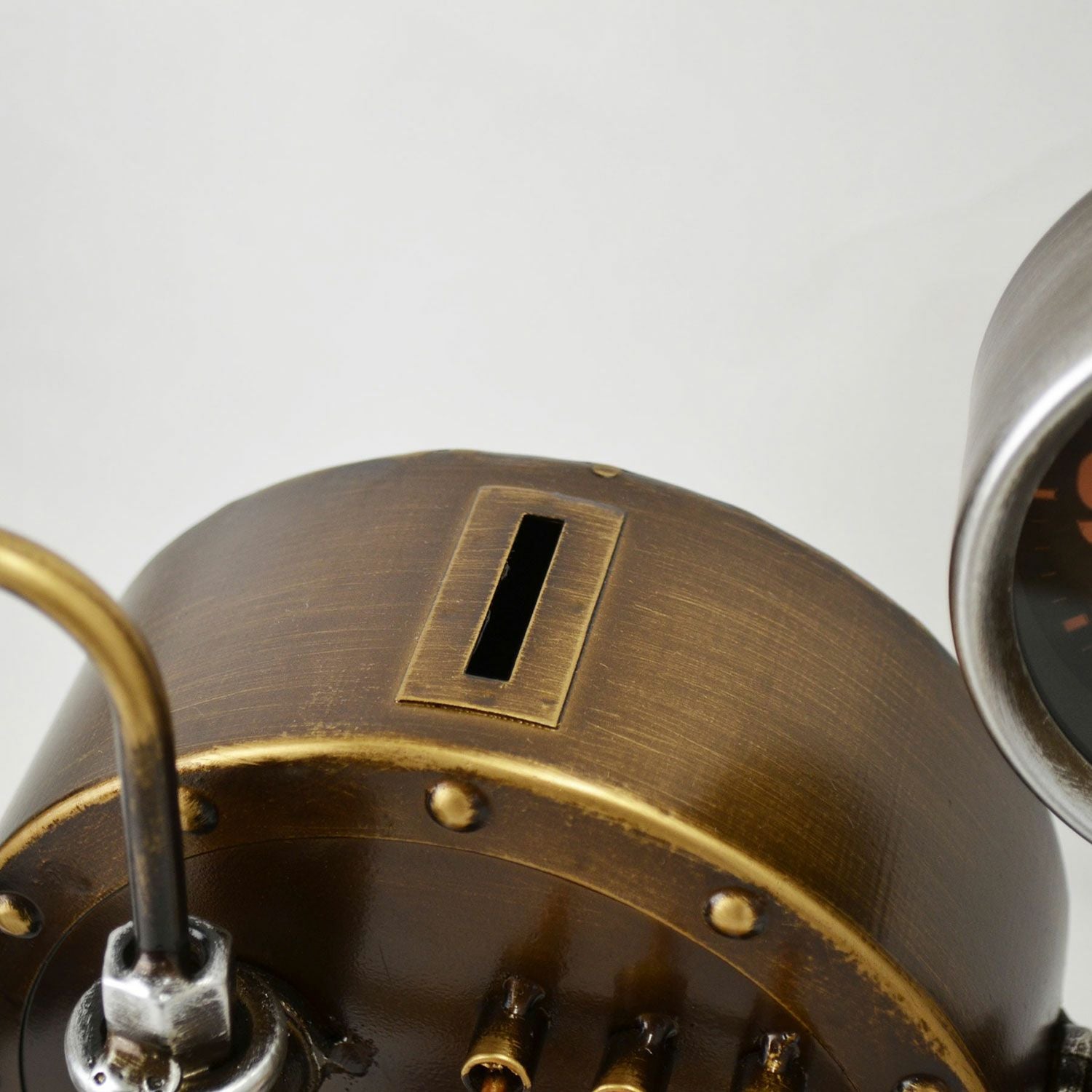 【デッドストック】インダストリアル調 大型クロック 動作確認済み スタンドクロック／steampunk（スチームパンク） | entresquare.com