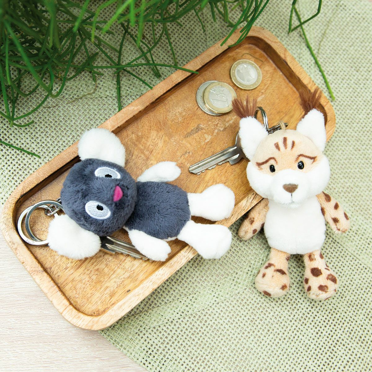 キーホルダー ワイルドフレンズ2024 オオヤマネコ ライカ 10cm／NICI