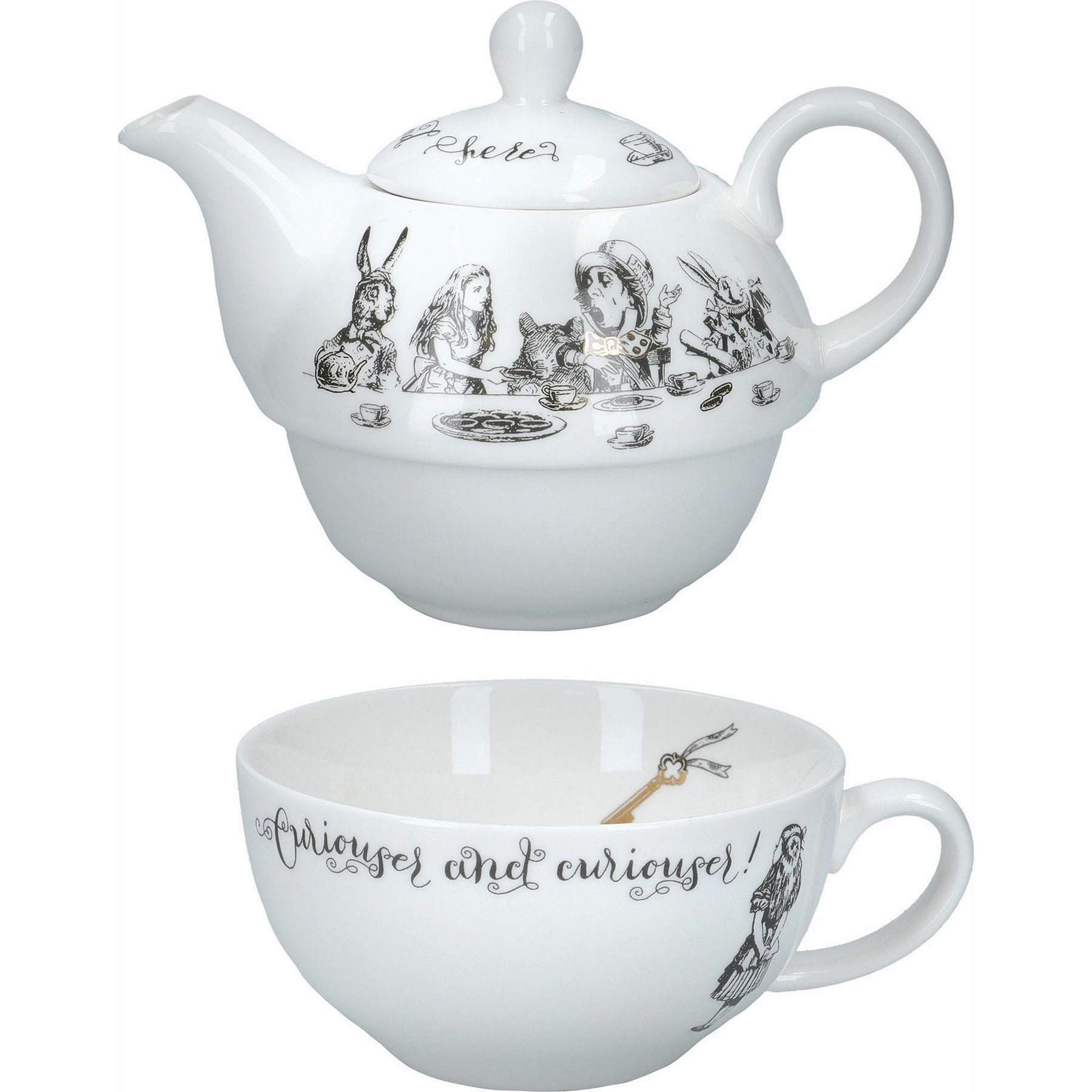 Alice Tea for one ポット&カップ／V&A（ブイアンドエー