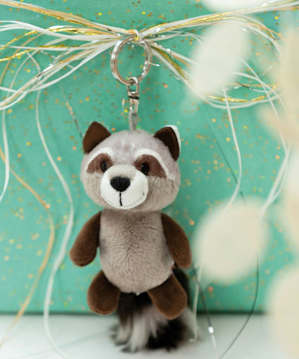 キーホルダー winter24 ラクーン レノ 10cm／NICI（ニキ