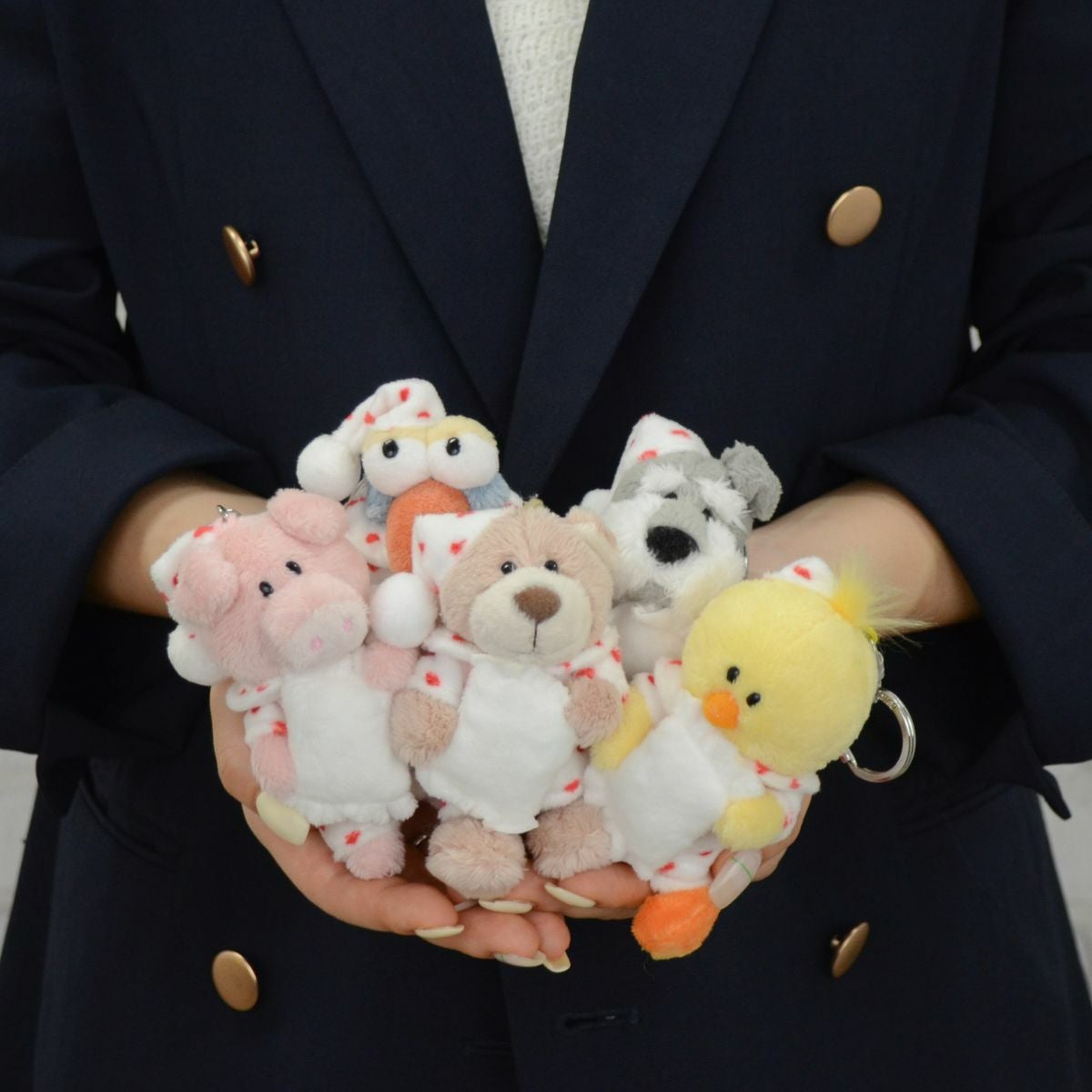 キーホルダー ラブベア ハートパジャマ 10cm／NICI（ニキ
