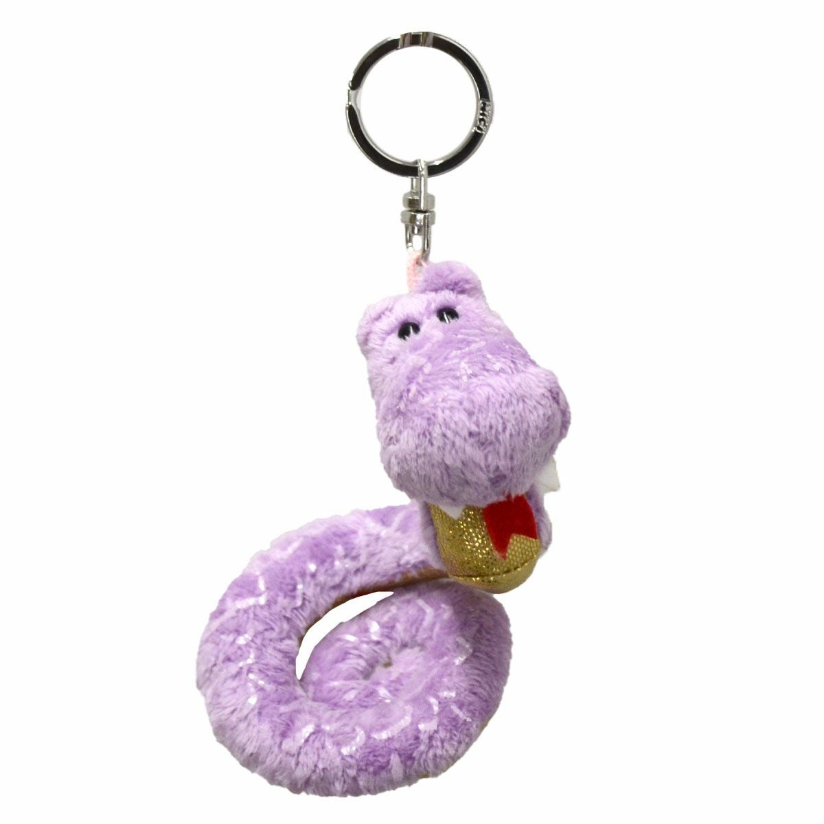 キーホルダー ヘビ2025 パープル×ゴールド 10cm／NICI（ニキ