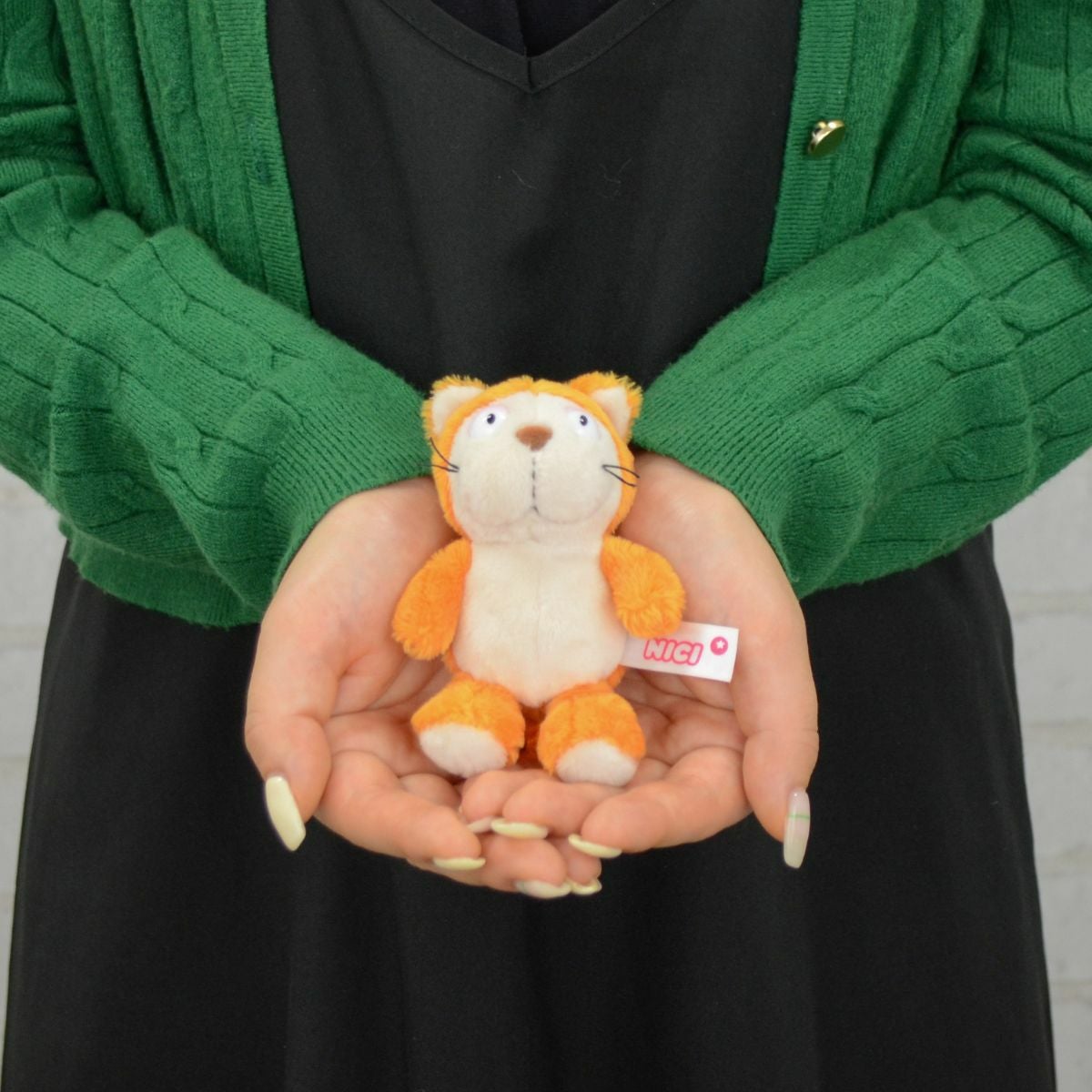 キーホルダー コミックキャット オレンジ 2024 10cm／NICI（ニキ