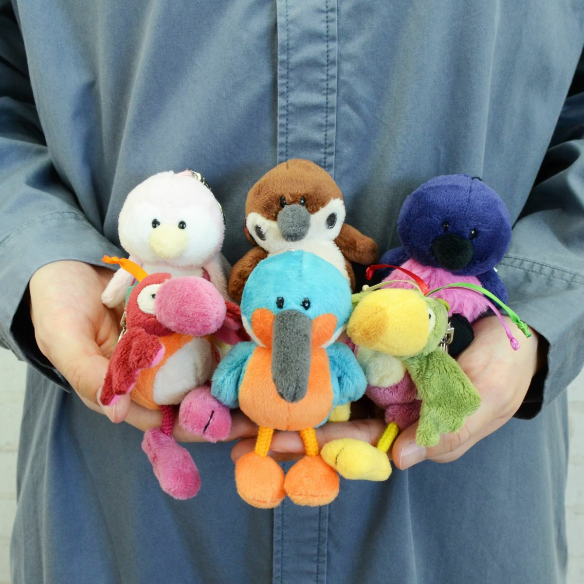 Bird キーホルダー ピンクロビン 10cm／NICI（ニキ） | entresquare.com
