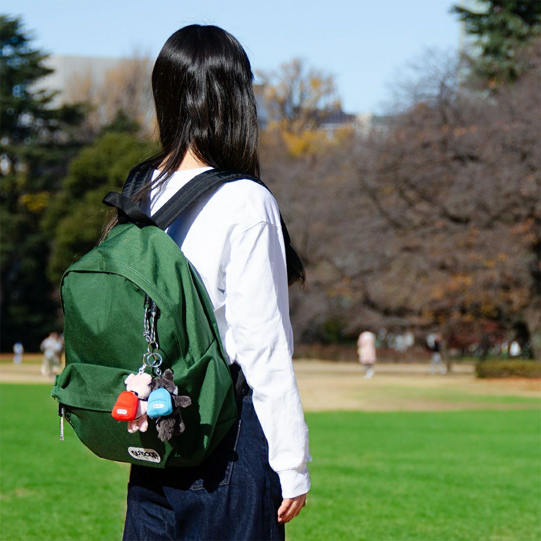 キーホルダー ピンクピッグ 10cm+リュック オレンジ/OUTDOOR PRODUCTS
