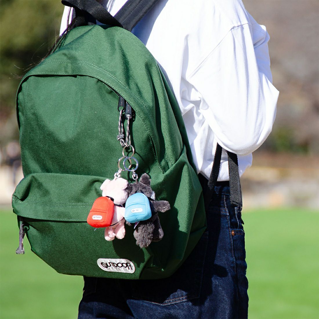 キーホルダー ピンクピッグ 10cm+リュック オレンジ/OUTDOOR PRODUCTS