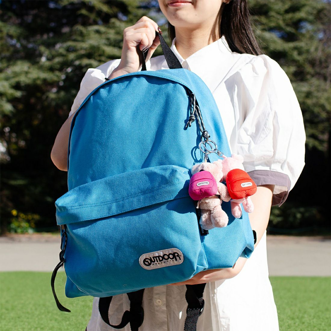 キーホルダー ピンクピッグ 10cm+リュック オレンジ/OUTDOOR PRODUCTS