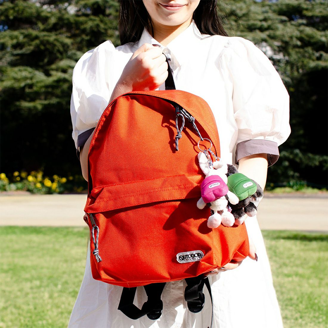 キーホルダー ゴリラ 10cm+リュック グリーン/OUTDOOR PRODUCTS／NICI