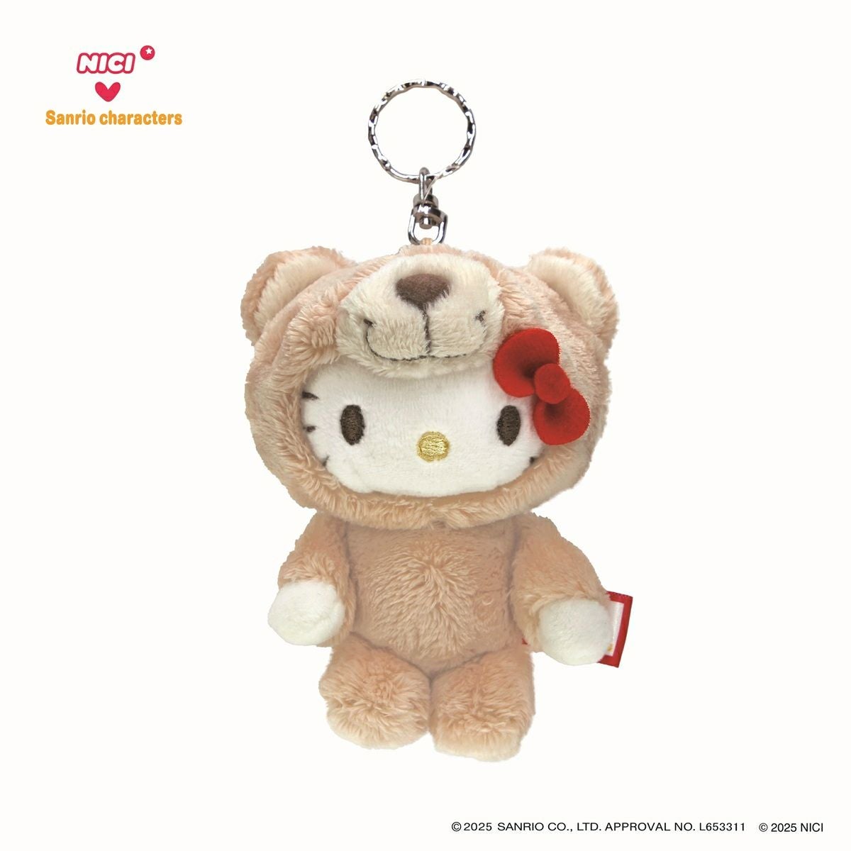 キーホルダー ハローキティ×ラブベア 10cm（サンリオ