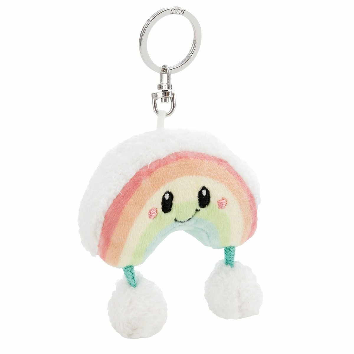 キーホルダー ベアフレンズ25 レインボー ニプシ 7cm／NICI（ニキ