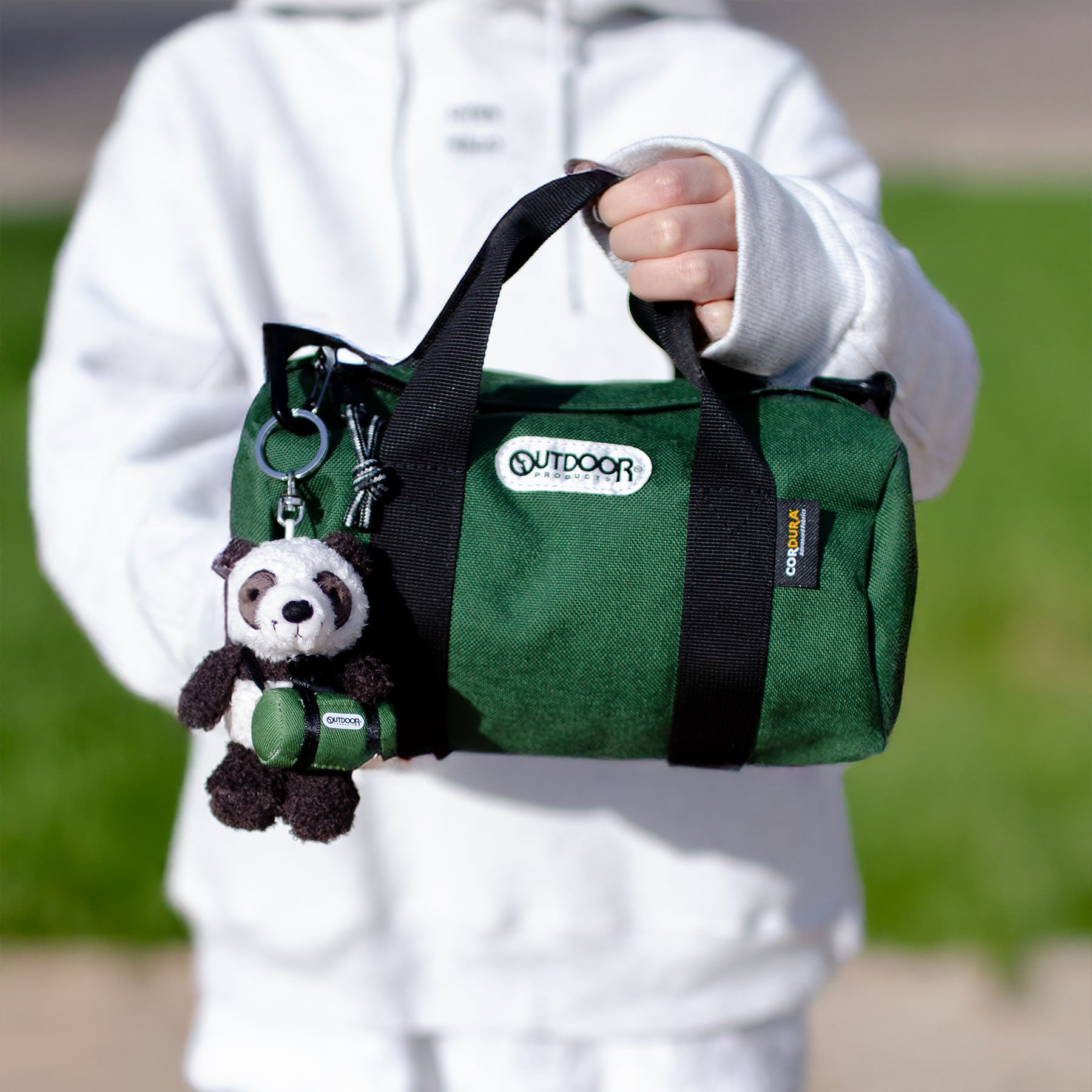 限定値下げ　MAZZEL TAKUTO バンダナキーホルダー　緑　カーキ キーホルダー パンダ+ロールボストン グリーン/OUTDOOR／NICI（ニキ