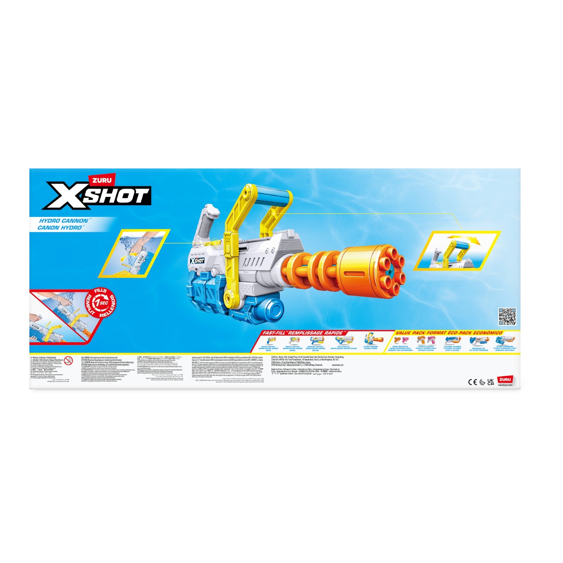 XSHOT ウォーターガン ファストフィル ハイドロキャノン 水鉄砲／ZURU