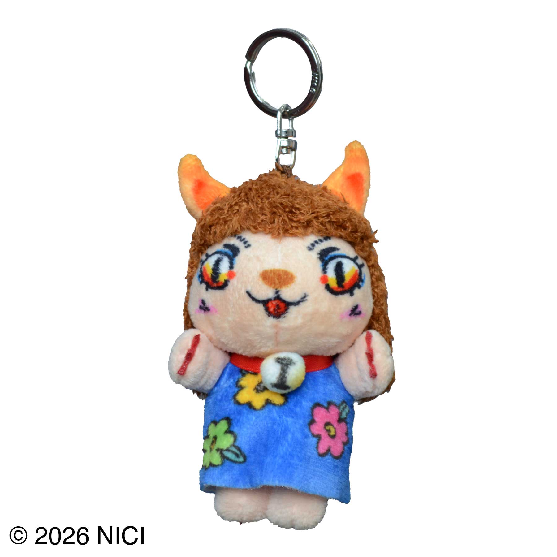 キーホルダー 妖怪 ねこむすめ 10cm/ちづるん／NICI（ニキ