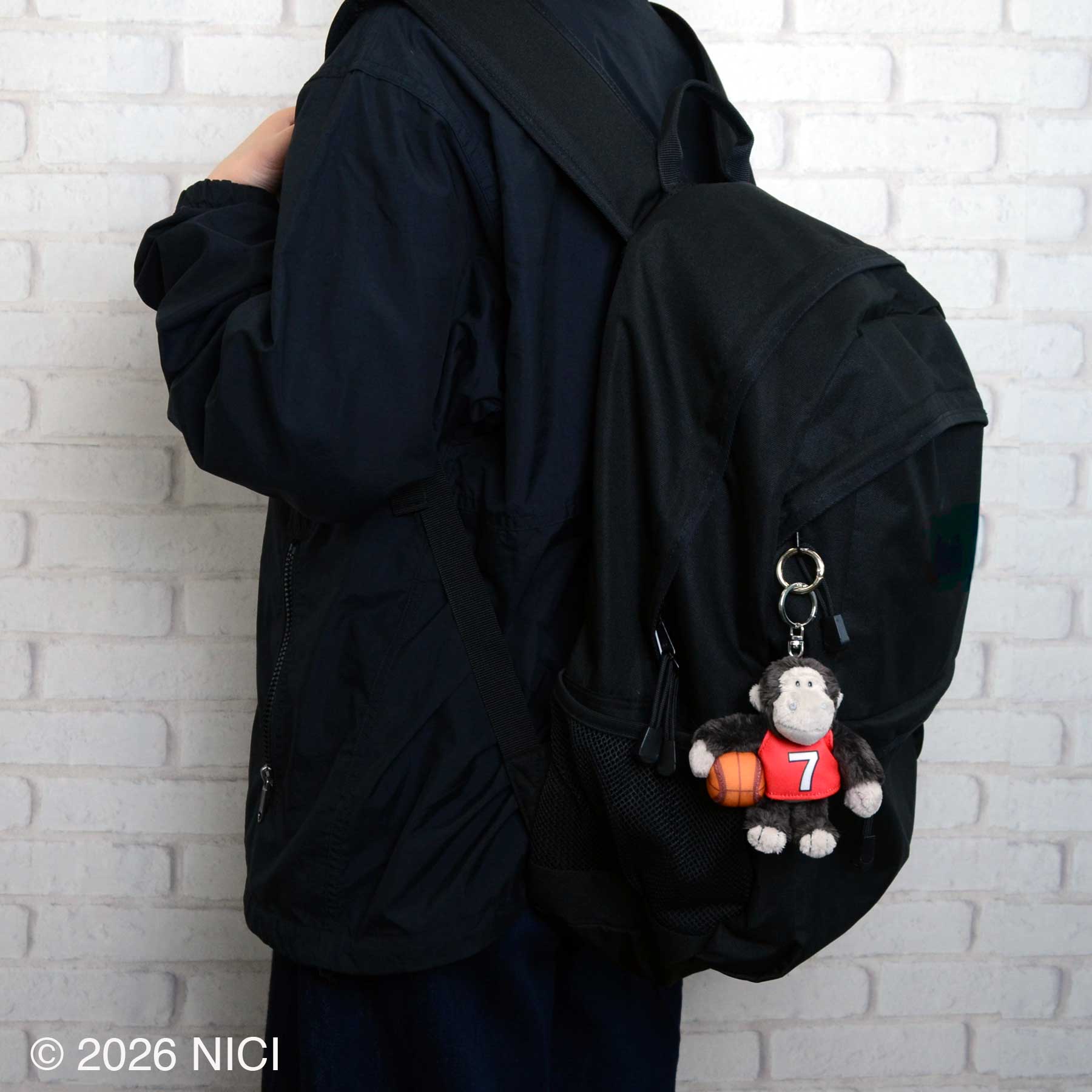 キーホルダー ゴリラ ＋バスケットボール 10cm／NICI（ニキ）(VVc