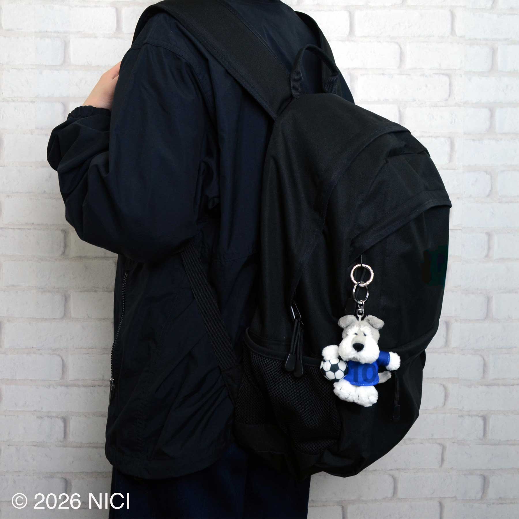 キーホルダー シュナウザー＋サッカー 10cm／NICI（ニキ）(VVc