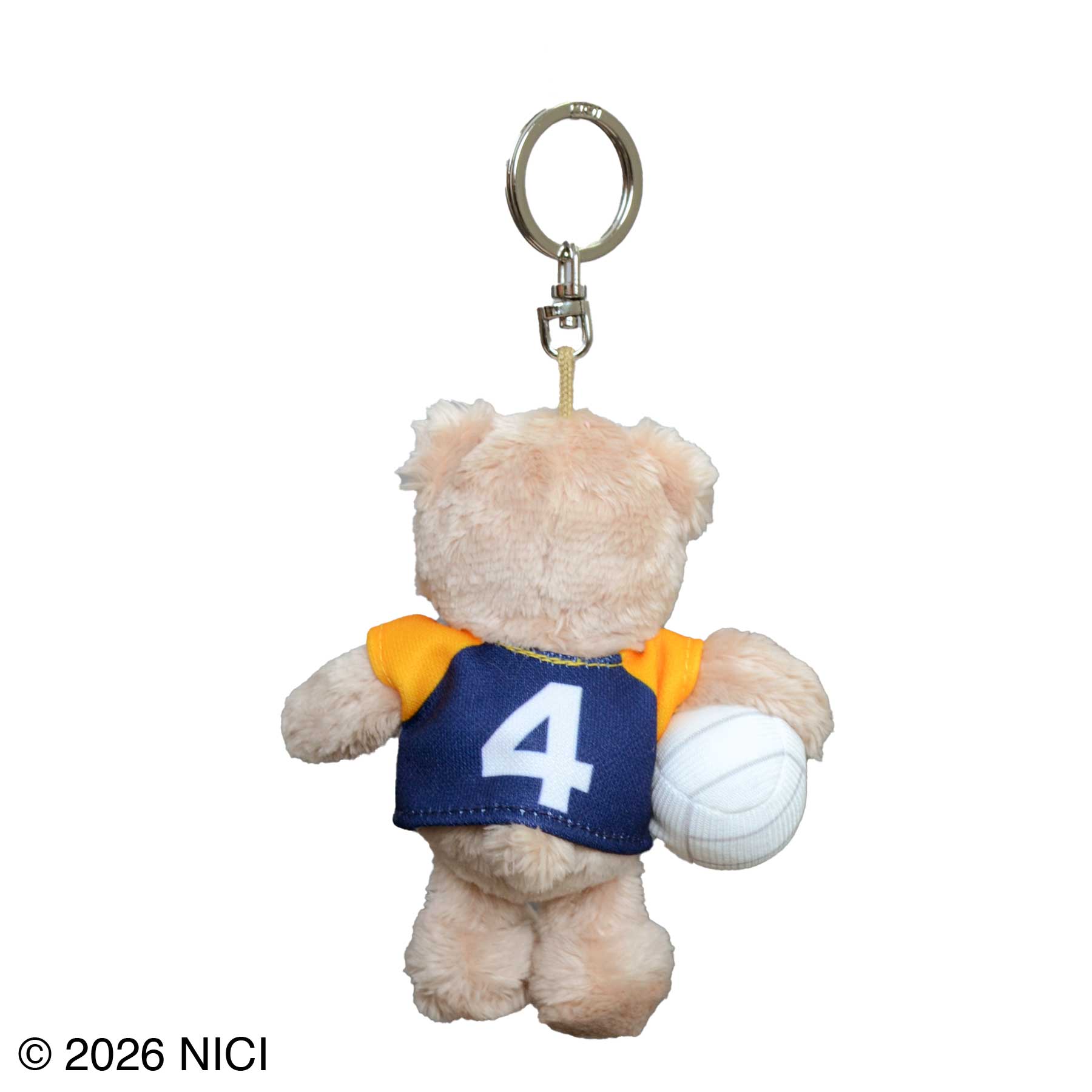 キーホルダー ラブベア ブラウン＋バレーボール 10cm／NICI（ニキ