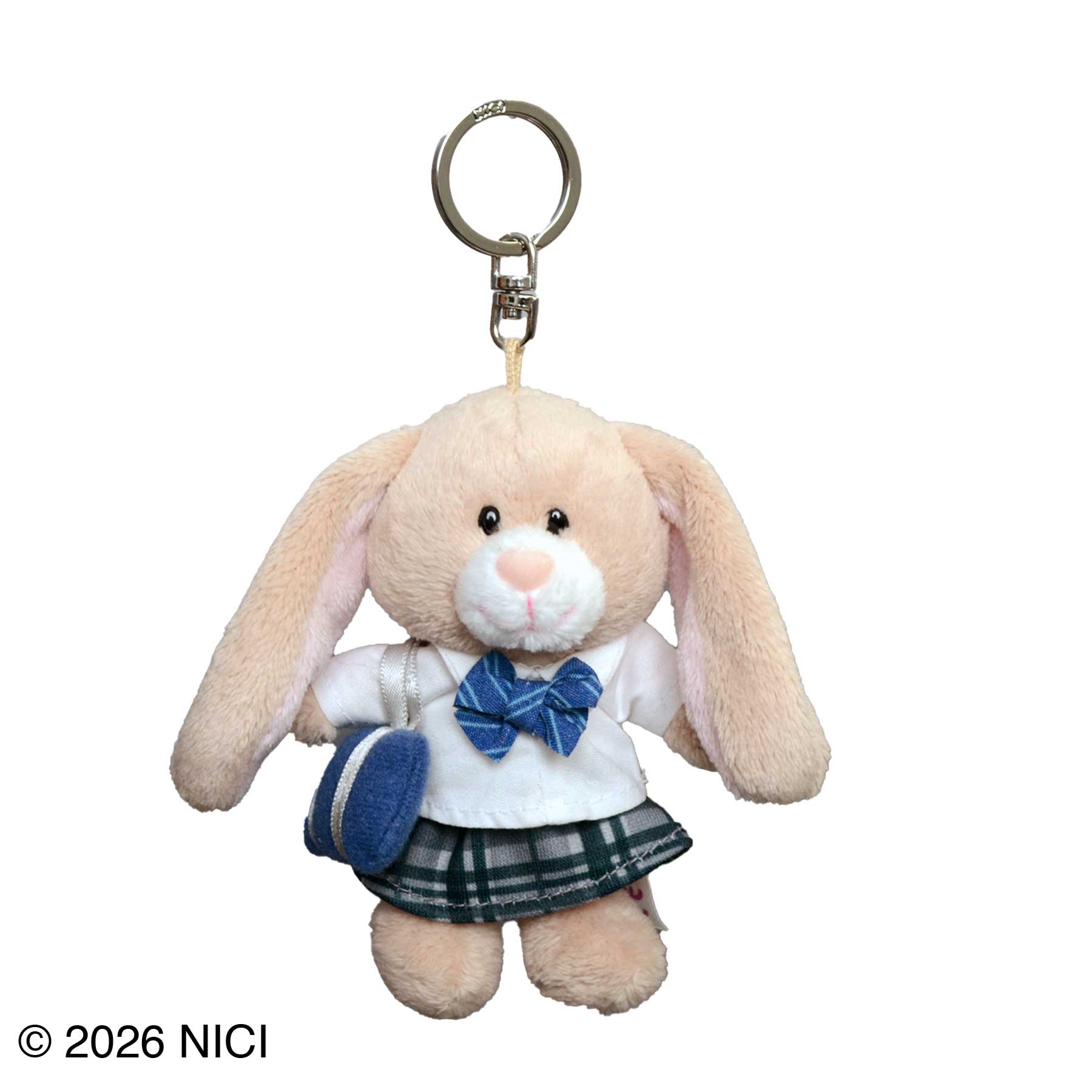キーホルダー オニギリ グレーキャット 8cm／NICI（ニキ