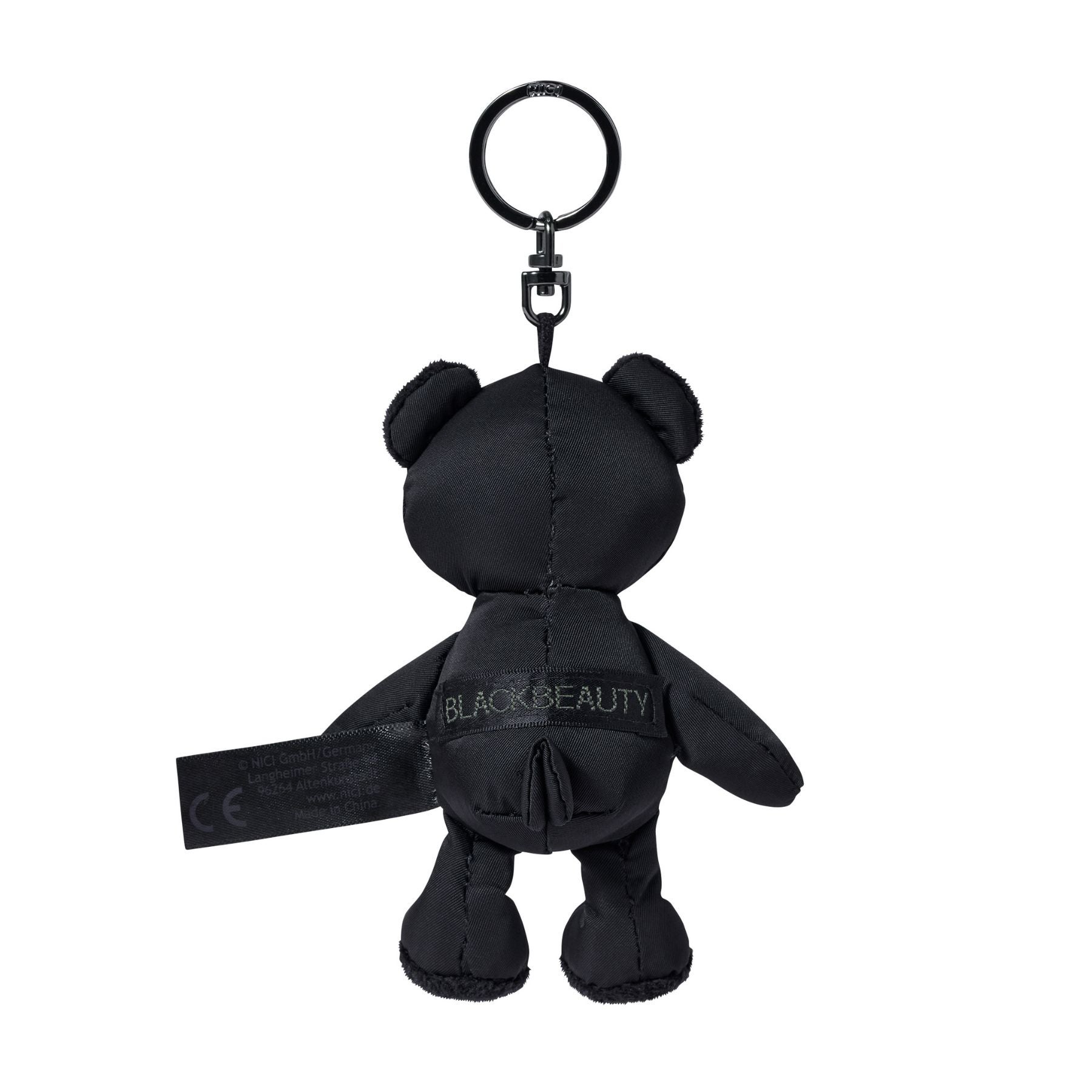 希少　【PERFECT PANDA】キッドロボット　ケアベア　キーストラップ　黒 NICI×RAMIDUS（ラミダス） キーホルダー BLACK BEAUTY LOVE BEAR 10cm
