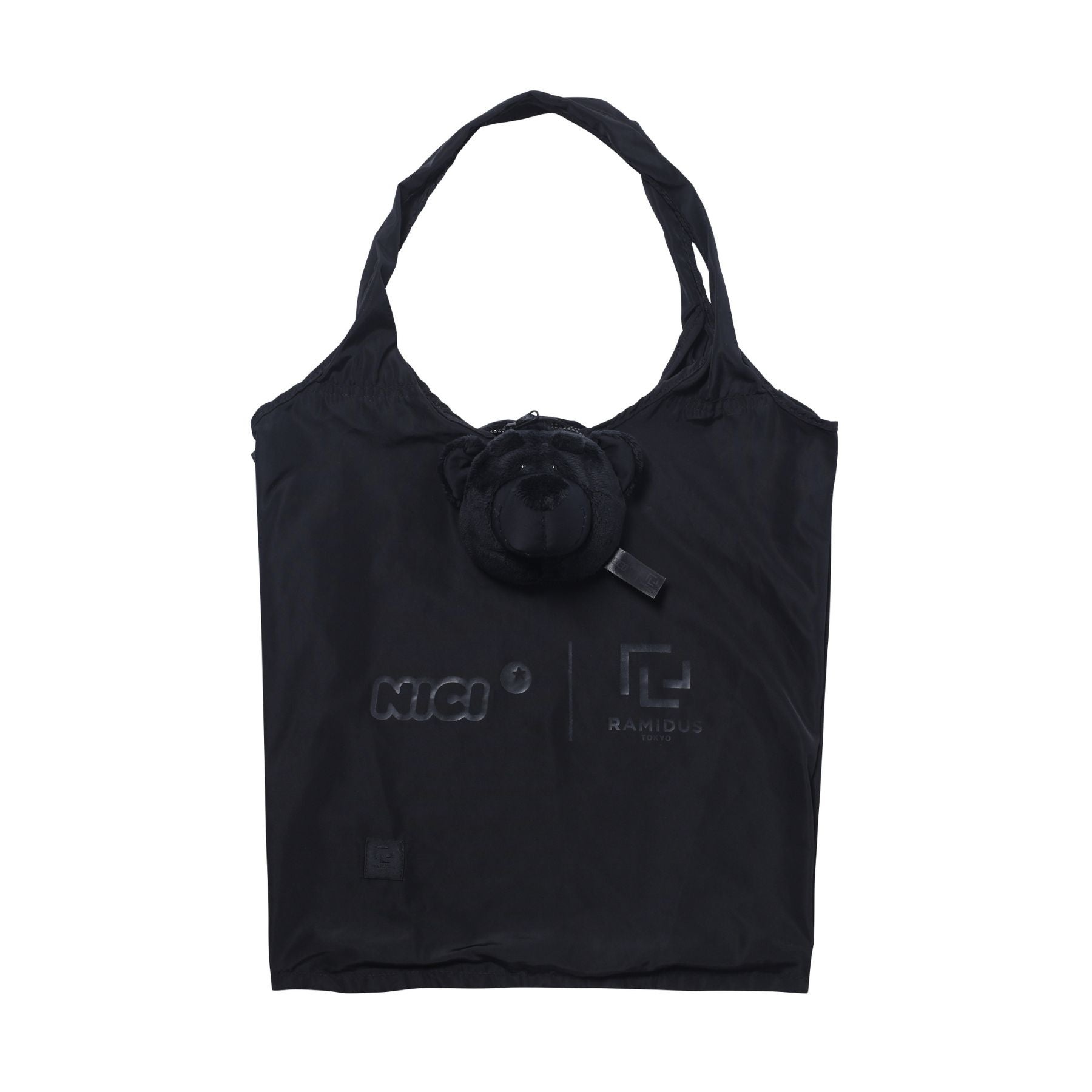 NICI×RAMIDUS（ラミダス） パッカブルバッグ BLACK BEAUTY LOVE BEAR