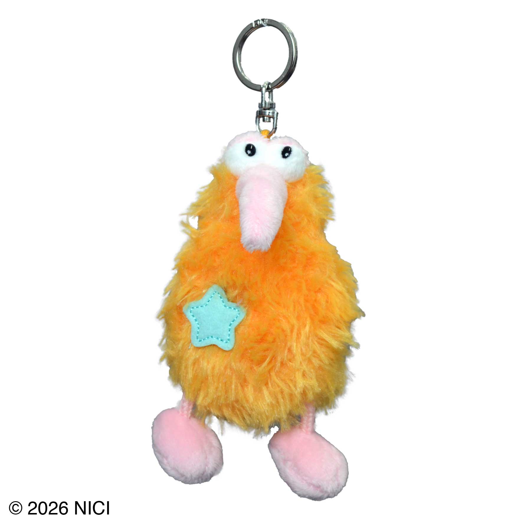 キーホルダー バード ビリー・レイ オレンジ 12cm(clbd)／NICI（ニキ
