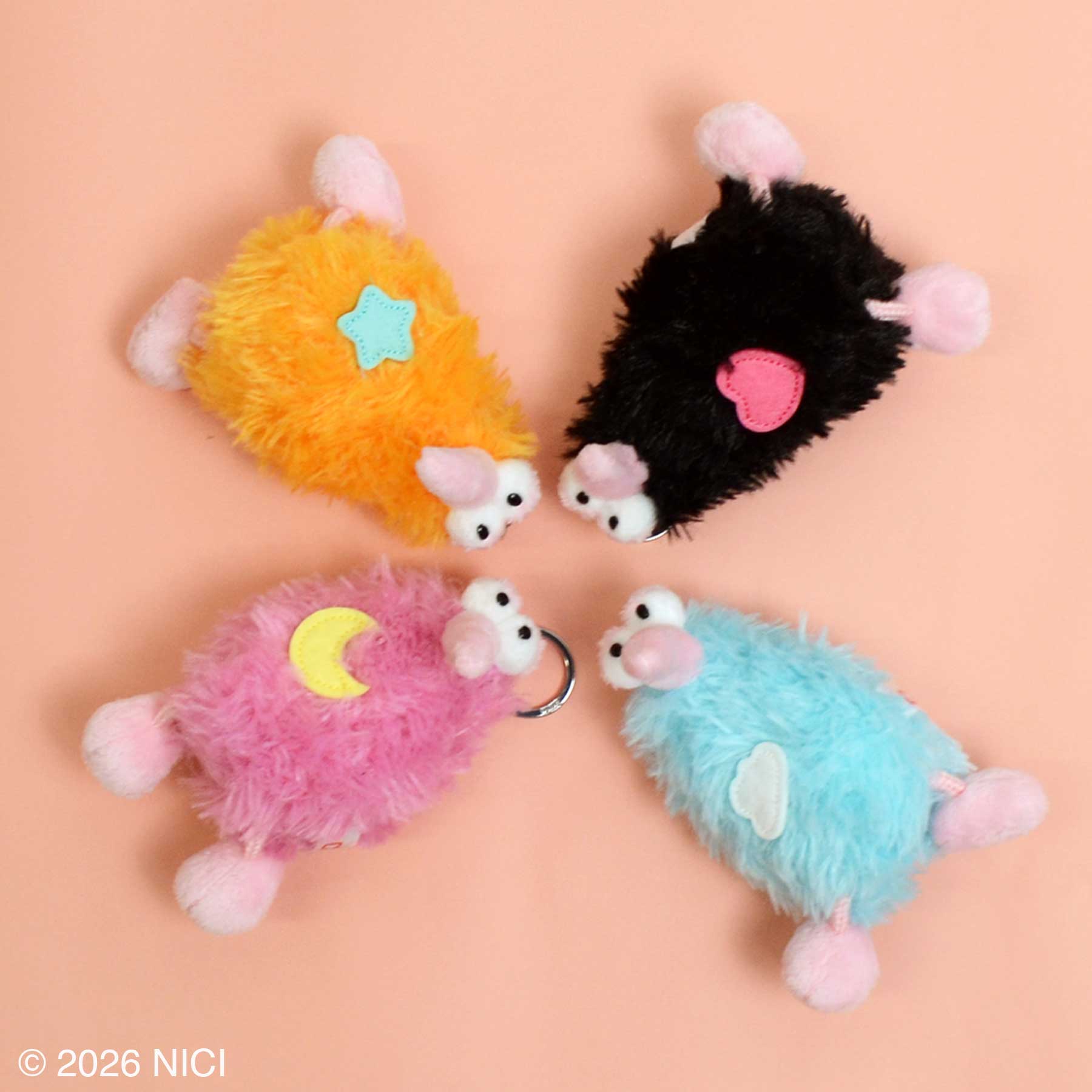 キーホルダー バード ビリー・レイ ピンク 12cm(clbd)／NICI（ニキ