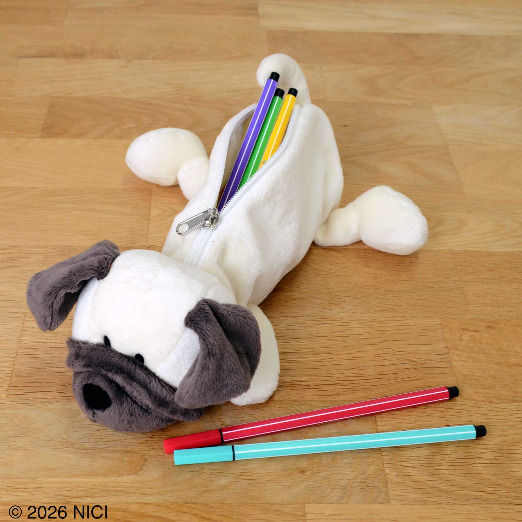 Dogs 2026 パグ フィギュアポーチ／NICI（ニキ） | entresquare.com