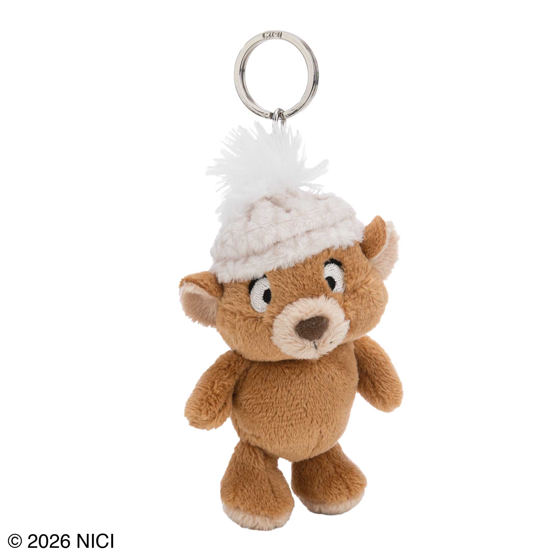 Winter Friends 2026 キーホルダー ベア カプチーノ 10cm／NICI（ニキ