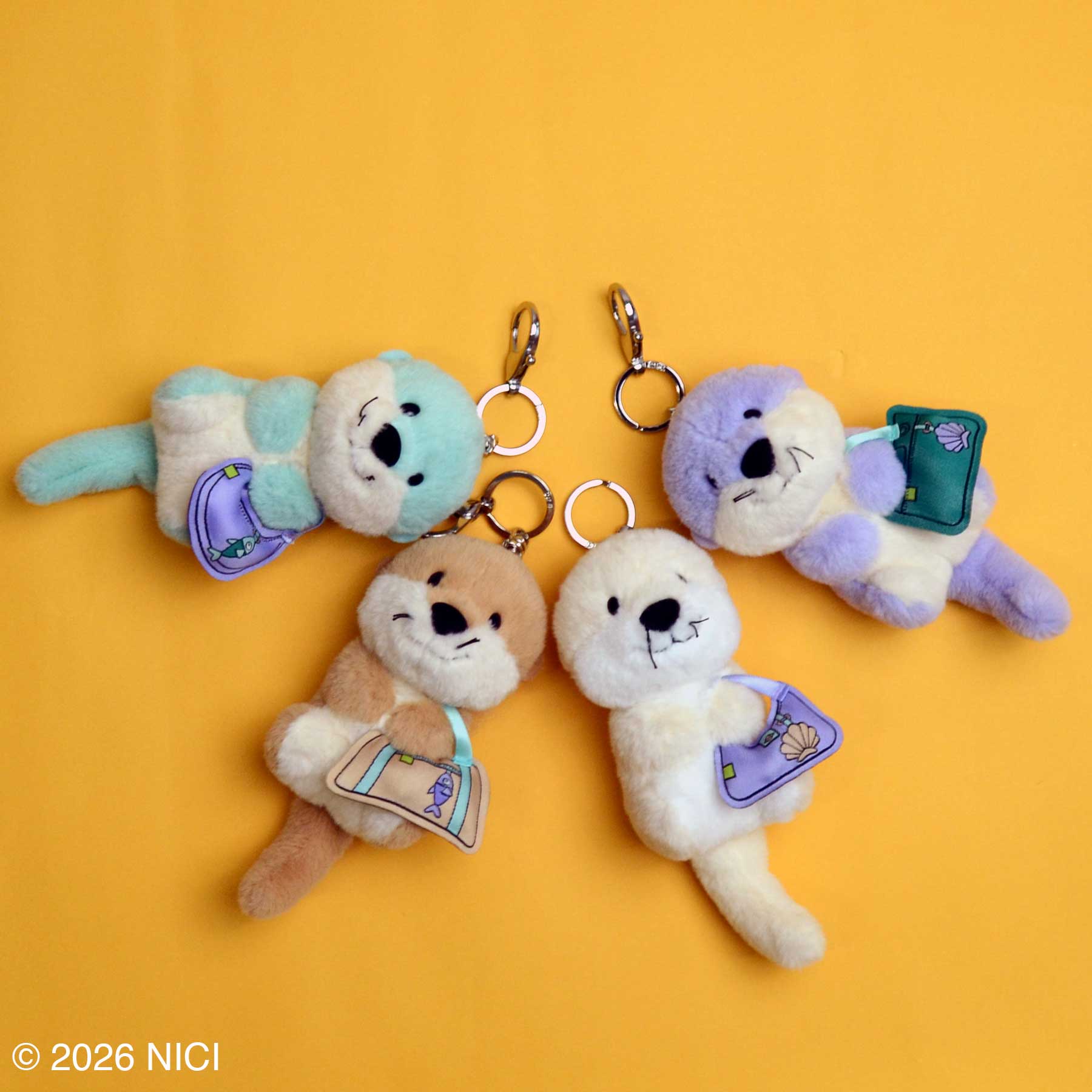 Winter Friends 2026 キーホルダー カワウソ 12cm【全4色】／NICI